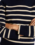 Striped Classic Cashmere Crew