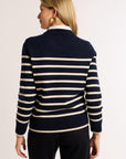 Striped Classic Cashmere Crew