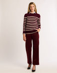 Striped Classic Cashmere Crew