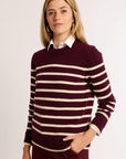 Striped Classic Cashmere Crew