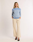Striped Classic Cashmere Crew