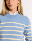 Striped Classic Cashmere Crew