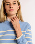 Striped Classic Cashmere Crew