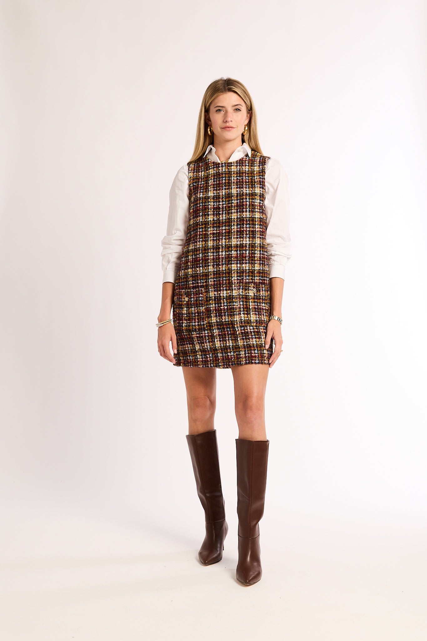 Mini Harriet Dress XL / Mulberry Glen Tweed Mini Harriet Dress XL / Mulberry Glen Tweed