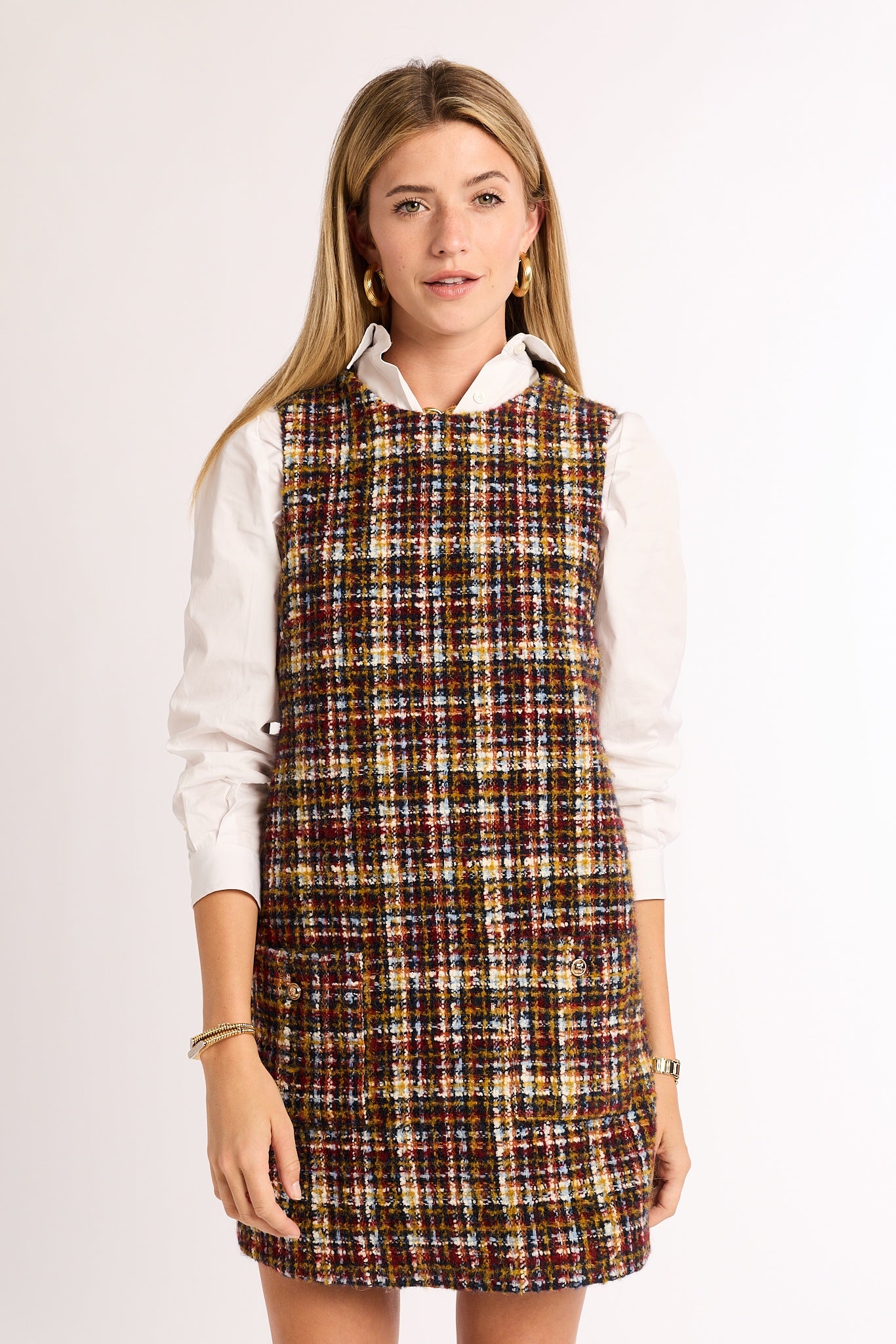 Mini Harriet Dress XL / Mulberry Glen Tweed