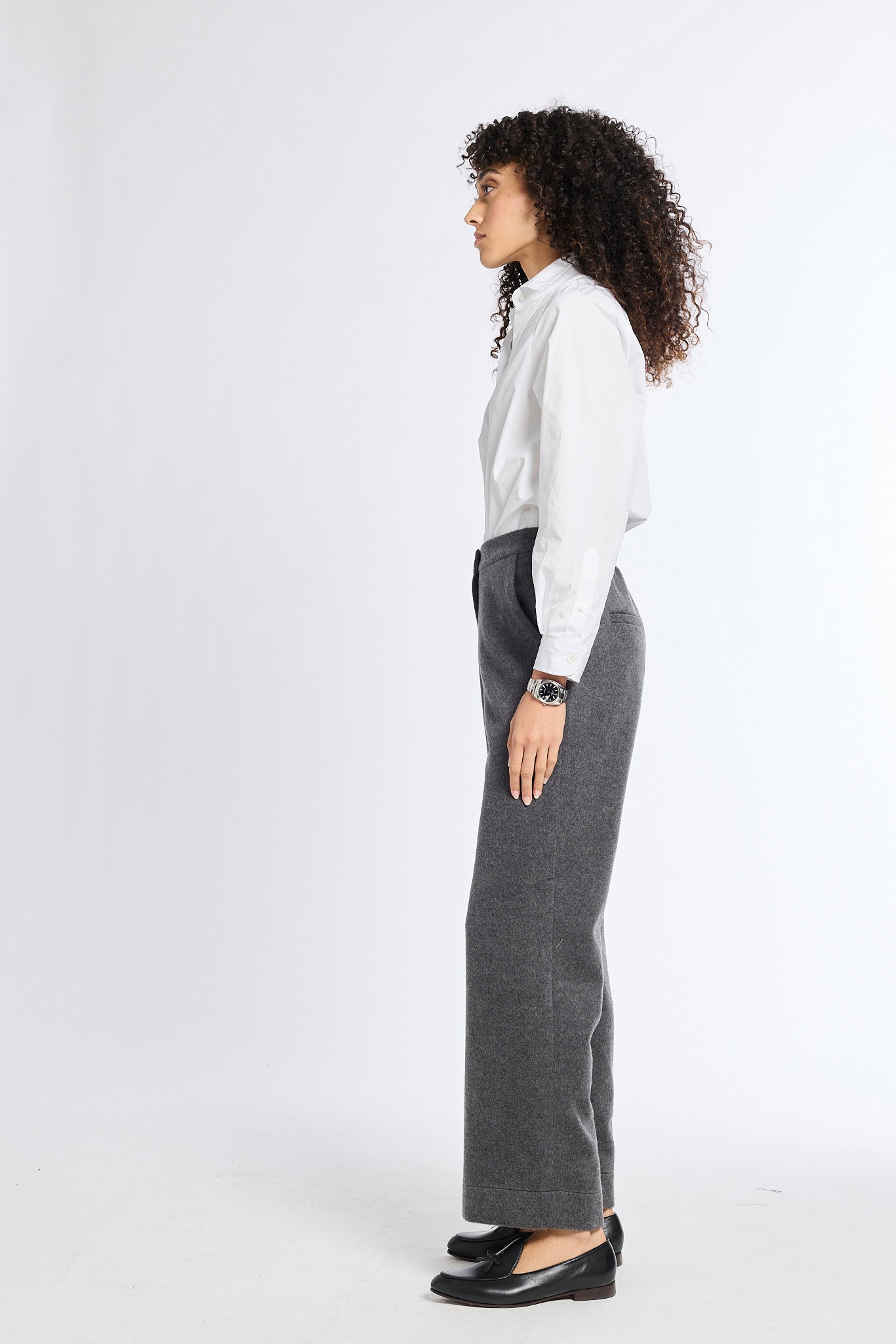 Ellis Pant in Paperweight Cotton - Willow main image 0
