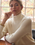 Baby Cashmere Ribbed Turtleneck