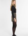 Archer Shorts in Black & Gold, side view | Eleanor Leftwich