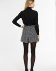 Archer Shorts in Grey Sparkle Tweed, back view | Eleanor Leftwich