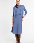 Cropped Cardigan in Delft Multi, front view | Eleanor Leftwich