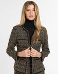 Dusti Jacket in Black & Gold, close-up detail | Eleanor Leftwich