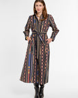 Eleanor Shirt Dress in Chain Print, front view | Eleanor Leftwich