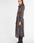 Jackie Shirt Dress in Chain Print, side view | Eleanor Leftwich