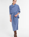 Wrap in Delft Multi, front view | Eleanor Leftwich