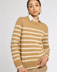 Striped Classic Cashmere Crew