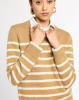 Striped Classic Cashmere Crew