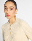 Cashmere Cable Knit Cardigan