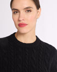 Cashmere Cable Knit Crew