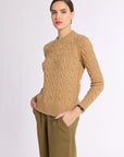 Cashmere Cable Knit Crew