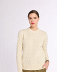 Cashmere Cable Knit Crew
