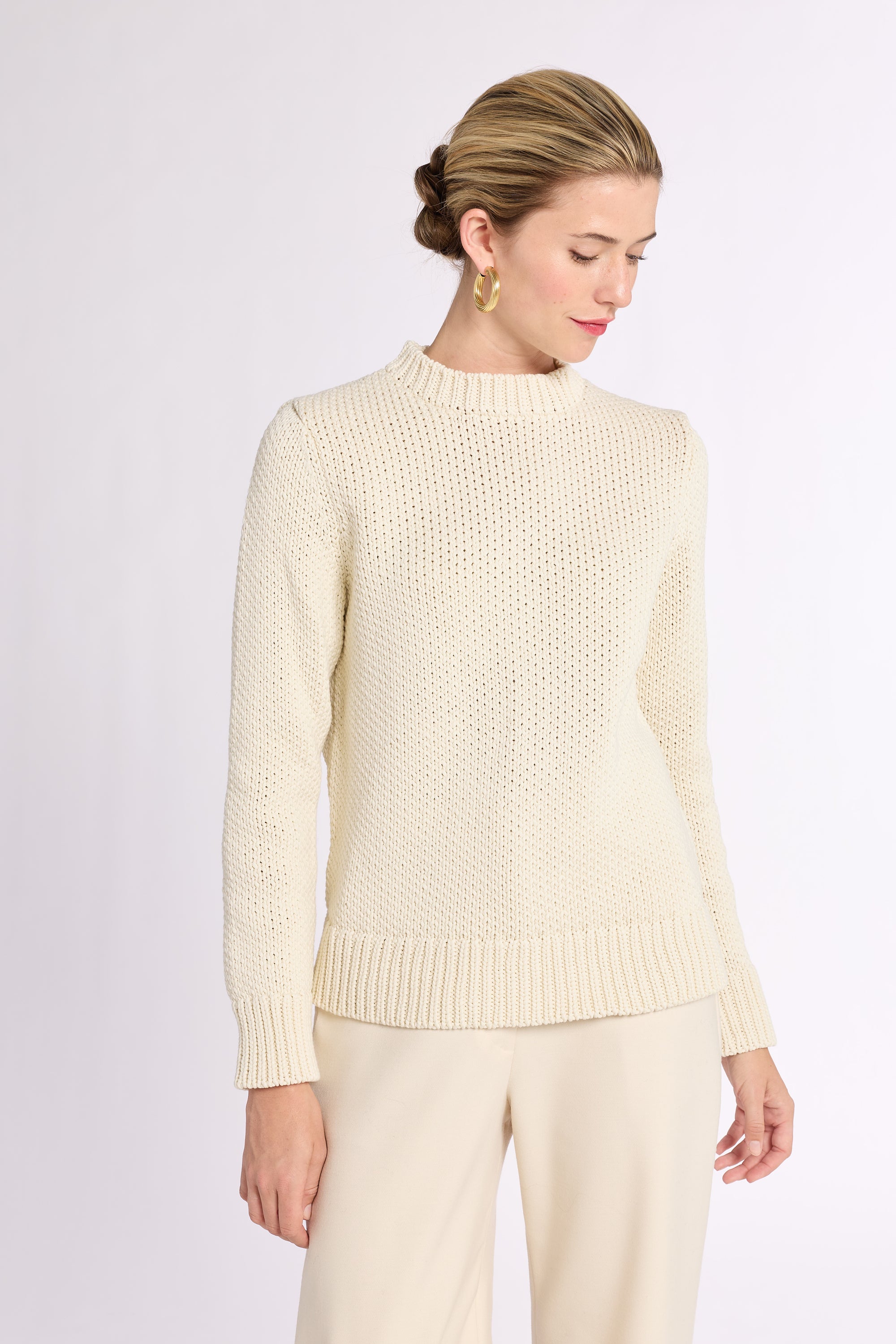 Chunky Cotton Crewneck