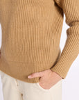 Ribbed Cashmere Crew