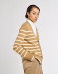 Striped Classic Cashmere Cardigan
