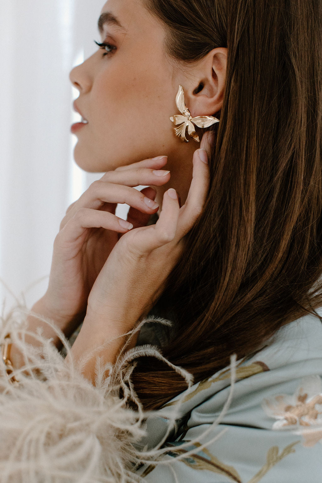 Agytha x Eleanor Leftwich Iris Stud Earrings