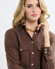 Jennifer Klein Couture Safari Shirt Dress