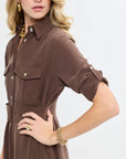 Jennifer Klein Couture Safari Shirt Dress