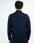 Men’s Shacket in Navy, back view