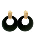 Eleanor Leftwich x Filigree Earrings Onyx & Dyed Magnesite in 14k