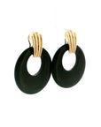 Eleanor Leftwich x Filigree Earrings Onyx & Dyed Magnesite in 14k