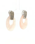 Eleanor Leftwich x Filigree Earrings Onyx & Rose Quartz in 14k