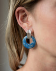 Eleanor Leftwich x Filigree Earrings Denim Lapis & Jasper in 14k