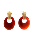 Eleanor Leftwich x Filigree Earrings Sodalite & Carnelian in 14k