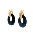 Eleanor Leftwich x Filigree Earrings Sodalite & Carnelian in 14k