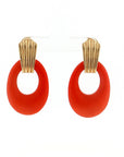 Eleanor Leftwich x Filigree Earrings Onyx & Spiny Oyster Shell in 14k