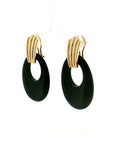 Eleanor Leftwich x Filigree Earrings Onyx & Tiger's Eye in 14k