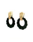 Eleanor Leftwich x Filigree Earrings Carved Jade & Green Aventurine in 14k