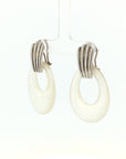 Eleanor Leftwich x Filigree Earrings Quartz Crystal & Black Onyx in 14k