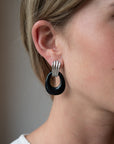 Eleanor Leftwich x Filigree Earrings Bone & Onyx in 14k