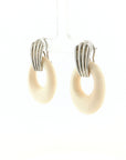 Eleanor Leftwich x Filigree Earrings Bone & Onyx in 14k