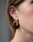 Eleanor Leftwich x Filigree Earrings Onyx & Tiger's Eye in 14k