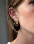 Eleanor Leftwich x Filigree Earrings Onyx & Tiger's Eye in 14k