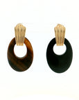 Eleanor Leftwich x Filigree Earrings Onyx & Tiger's Eye in 14k