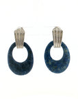 Eleanor Leftwich x Filigree Earrings Onyx & Lapis in 14k