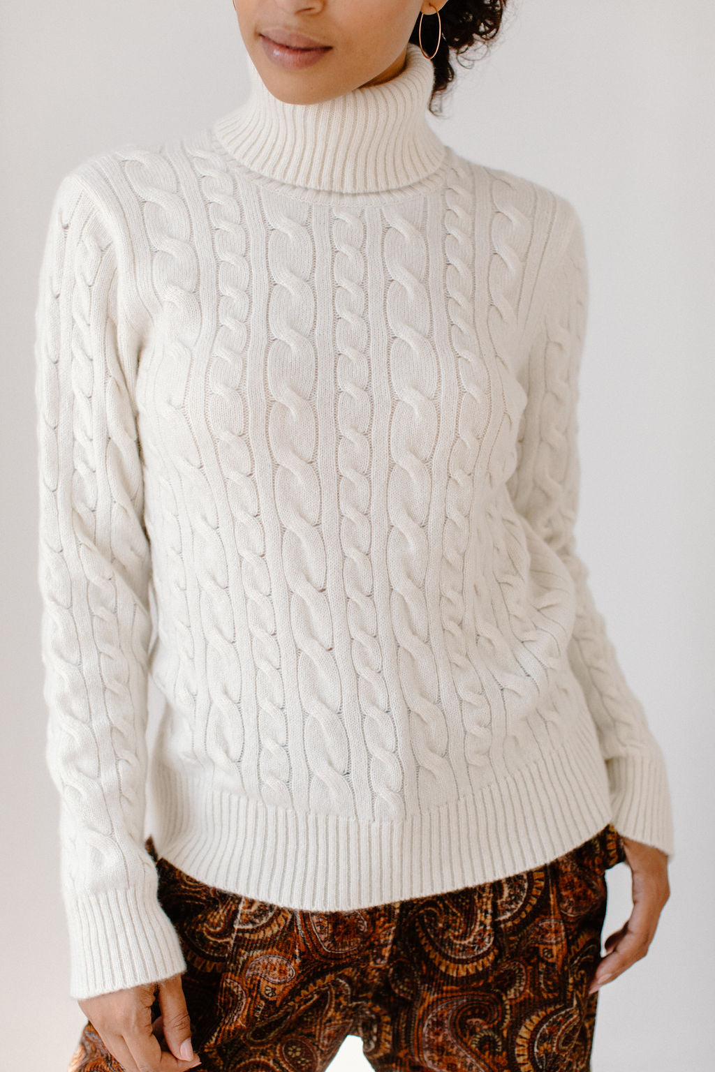 Cable Knit Turtleneck