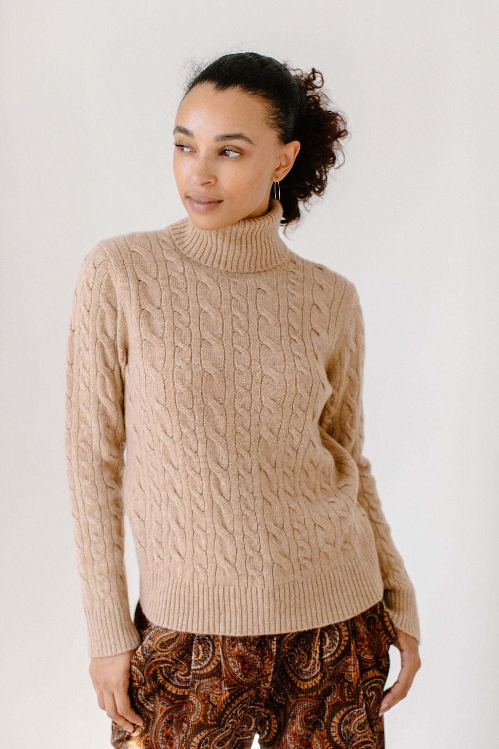 Cable Knit Turtleneck