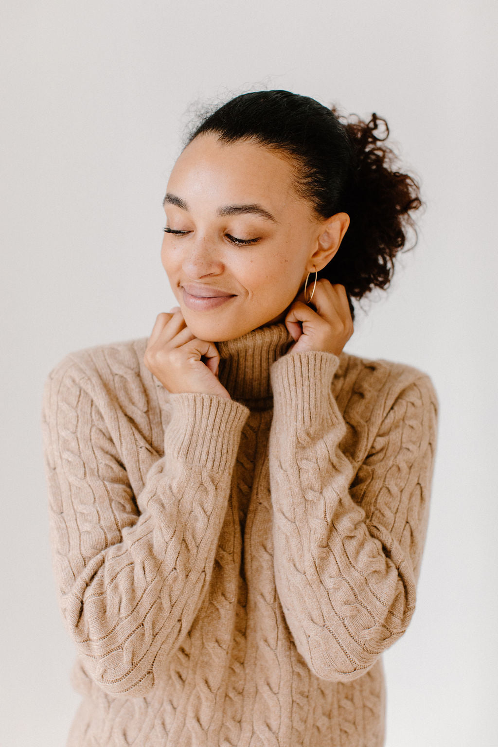 Cable Knit Turtleneck